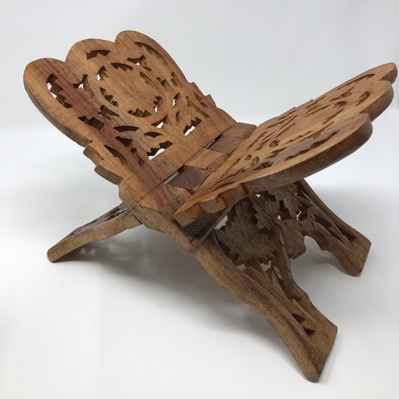Other - Decorative Folding Wood Book Stand-NWOT